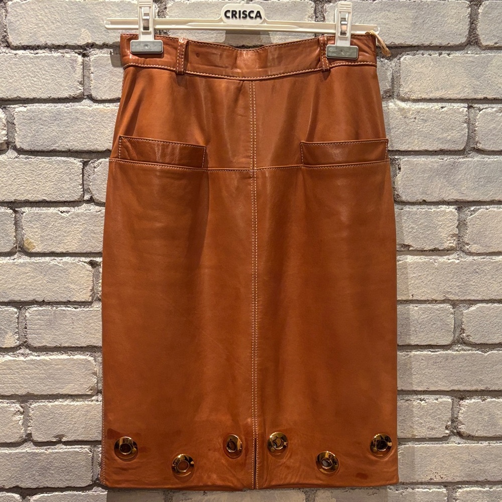 ESCADA LEATHER SKIRT
